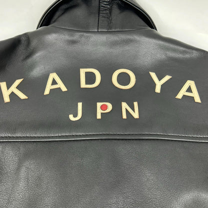 KADOYA K'S LEATHER Cowhide Single Rider Jacket Black Size S