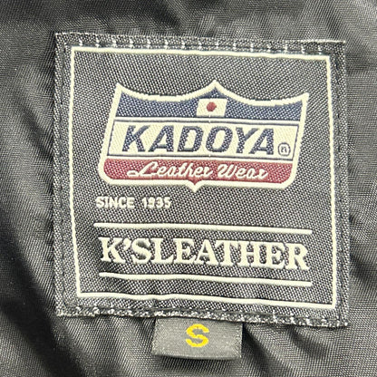 KADOYA K'S LEATHER Cowhide Single Rider Jacket Black Size S