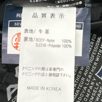 KADOYA K'S LEATHER Cowhide Single Rider Jacket Black Size S