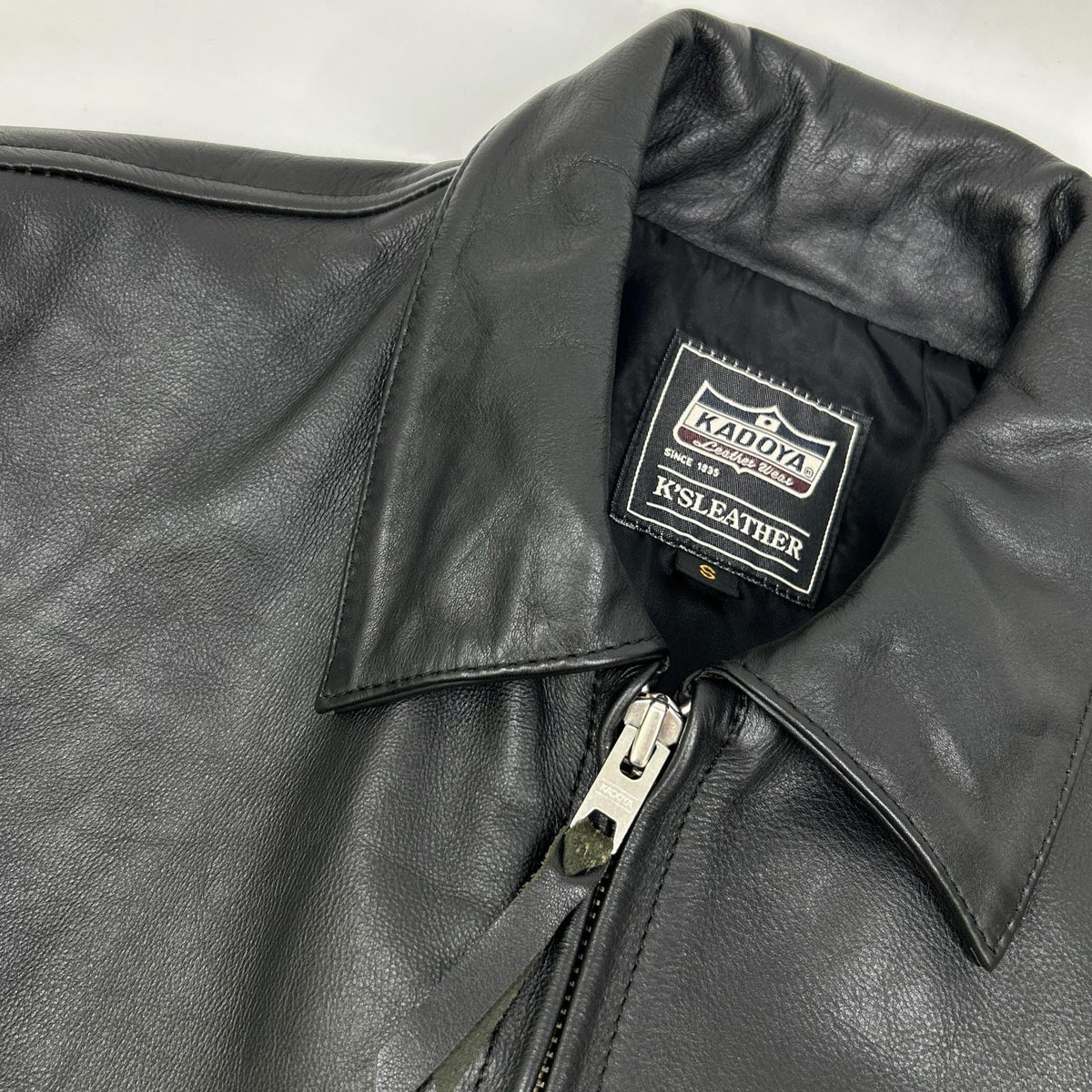 KADOYA K'S LEATHER Cowhide Single Rider Jacket Black Size S