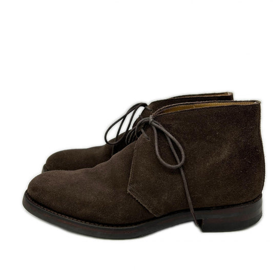 Crockett&Jones CHERTSEY Suede Chukka Boots Dark Brown Size 6