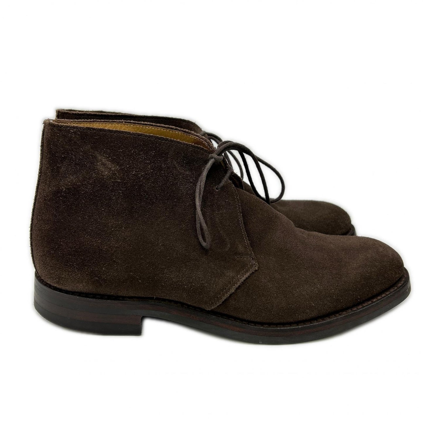 Crockett&Jones CHERTSEY Suede Chukka Boots Dark Brown Size 6