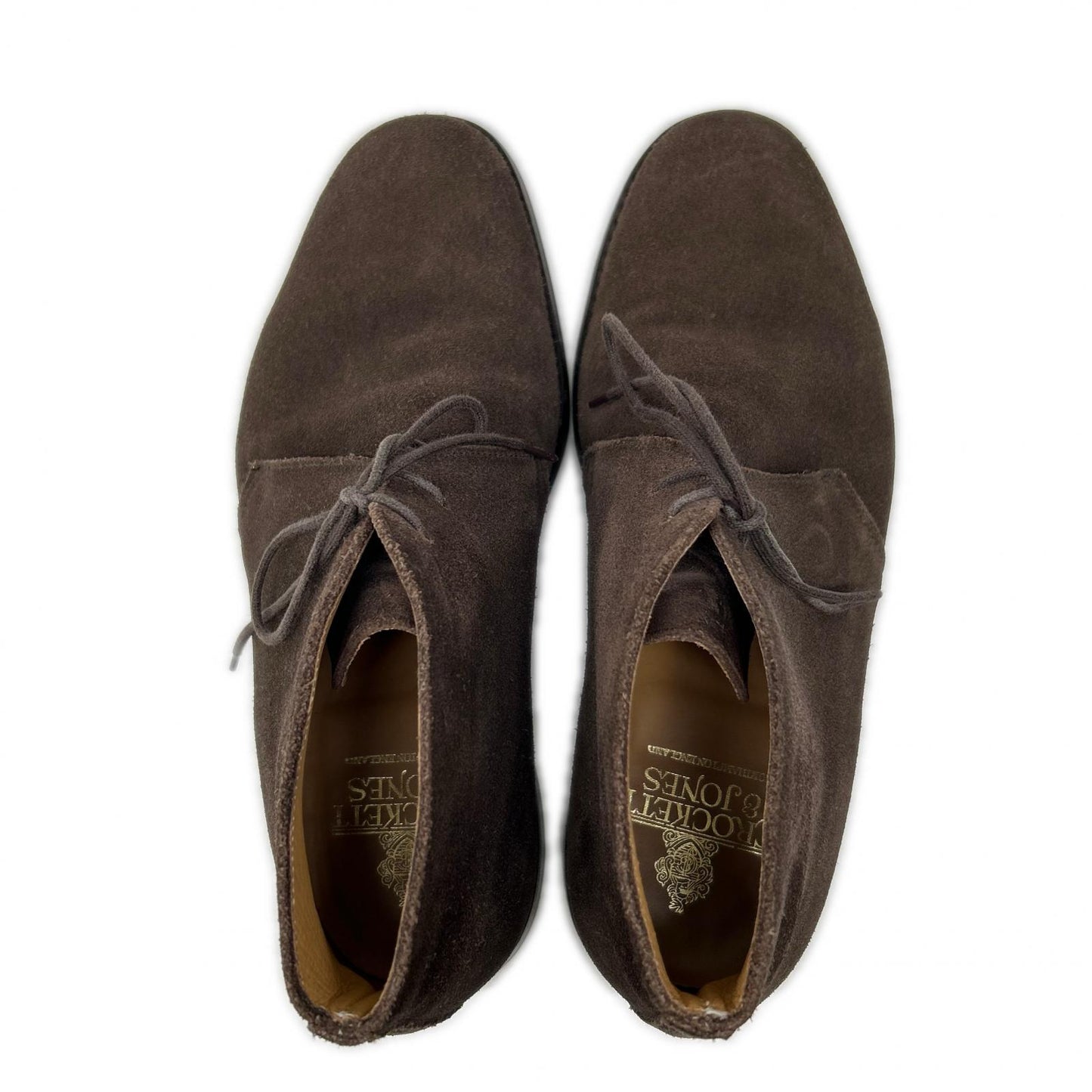 Crockett&Jones CHERTSEY Suede Chukka Boots Dark Brown Size 6