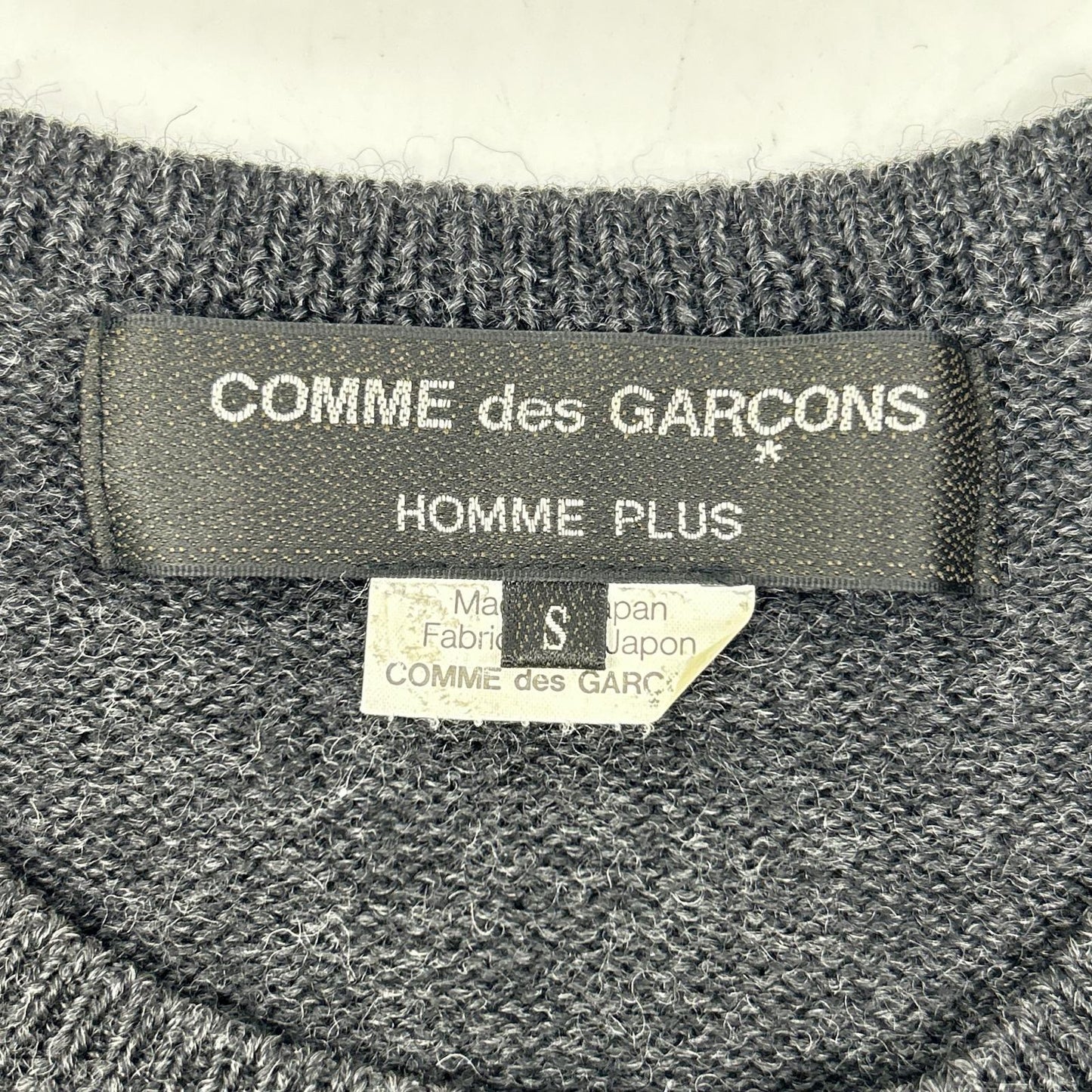 COMMEdesGARCONS HOMME PLUS Sideline Knit Gray Size S