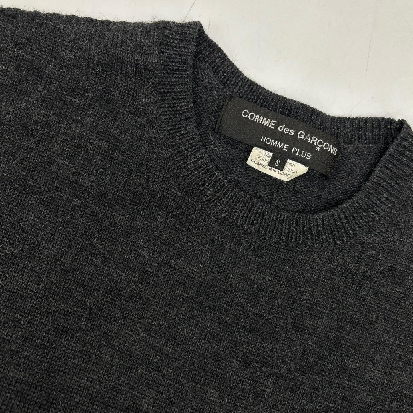 COMMEdesGARCONS HOMME PLUS Sideline Knit Gray Size S