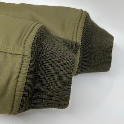 SAINT LAURENT PARIS Khaki MA-1 Nylon Bomber Jacket Size 46