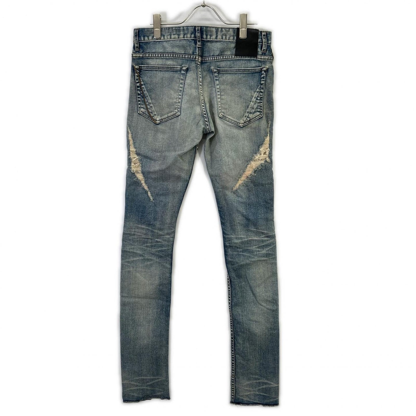 FAGASSENT RED CHURCH Distressed Skinny Jeans Blue Pants Size 26