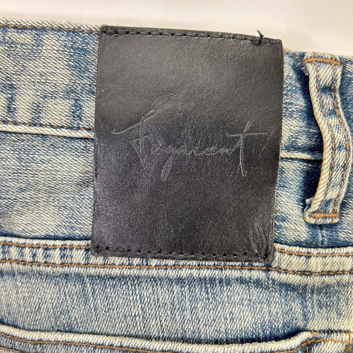 FAGASSENT RED CHURCH Distressed Skinny Jeans Blue Pants Size 26