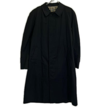 Aquascutum UK Made Aqua5 Balmacaan Coat Black Size 40