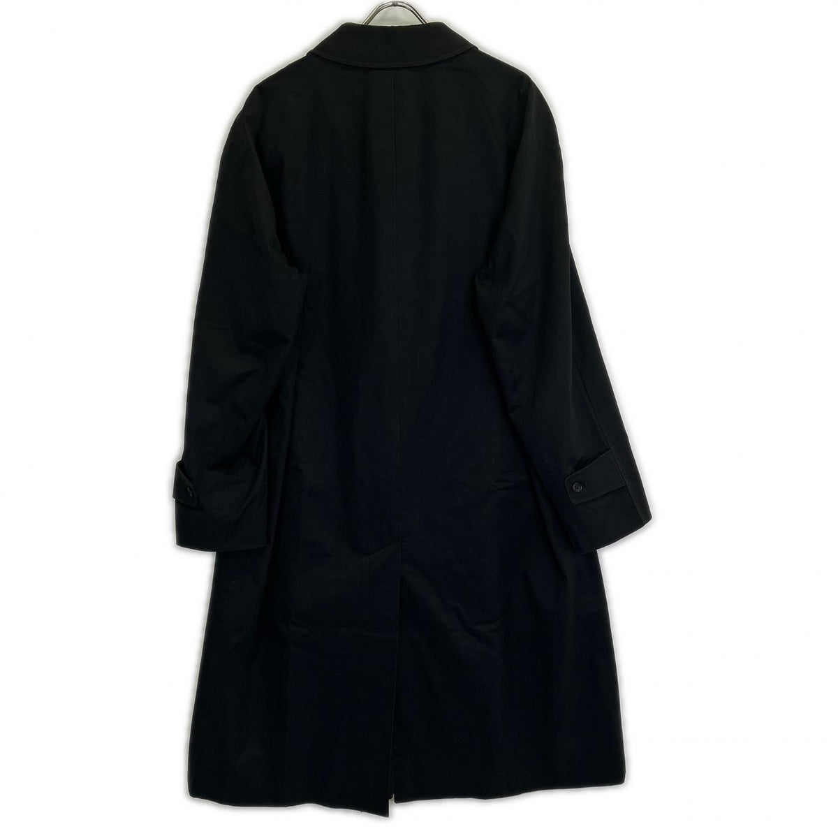 Aquascutum UK Made Aqua5 Balmacaan Coat Black Size 40