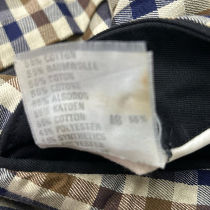 Aquascutum UK Made Aqua5 Balmacaan Coat Black Size 40