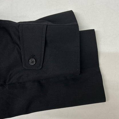 Aquascutum UK Made Aqua5 Balmacaan Coat Black Size 40