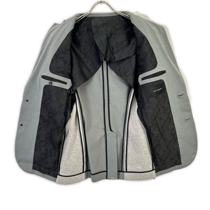 1piu1uguale3 MRB554 Ribbed 2B Blazer Gray Size V
