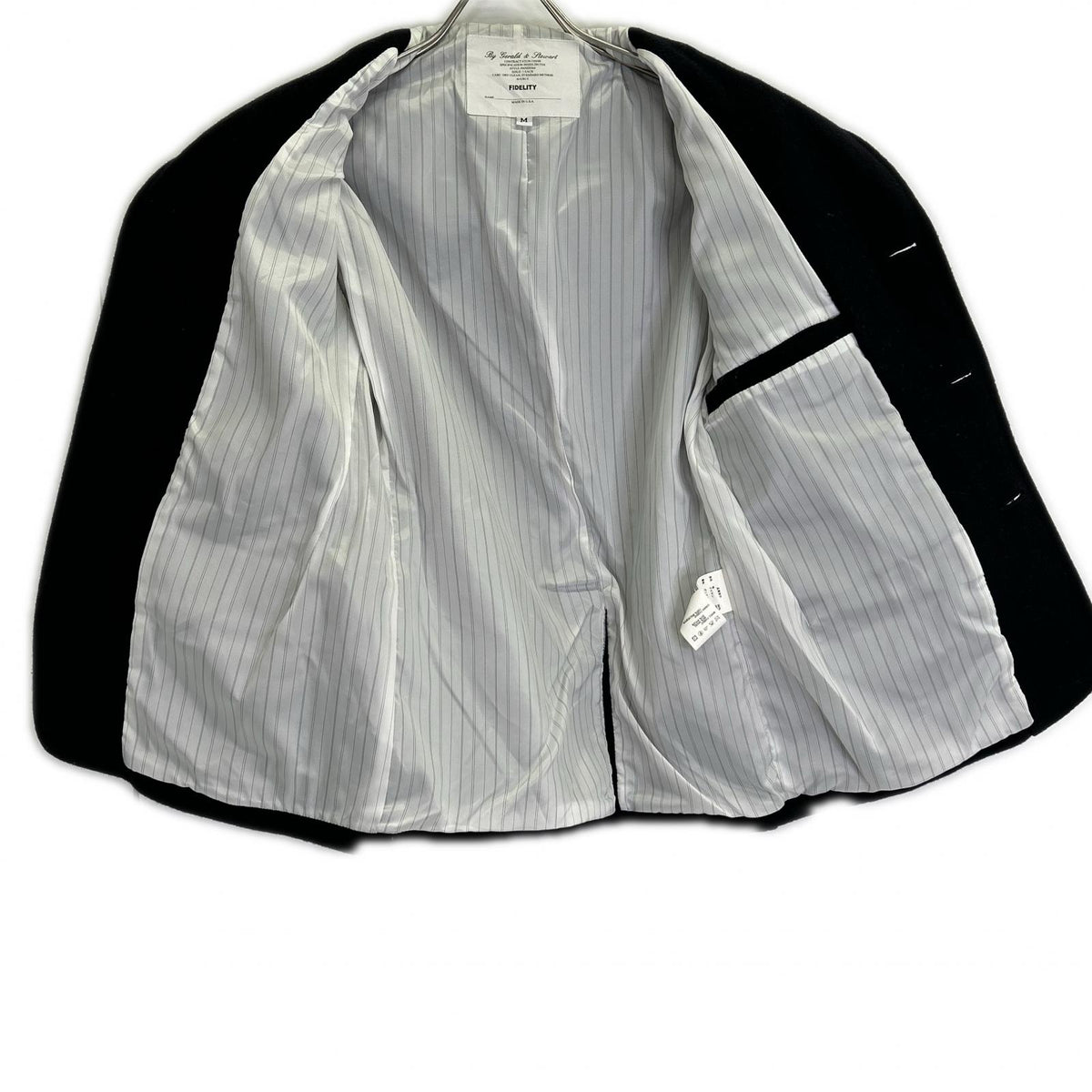 FIDELITY USA 3-Gold Button Navy Blazer Jacket Blue Size M