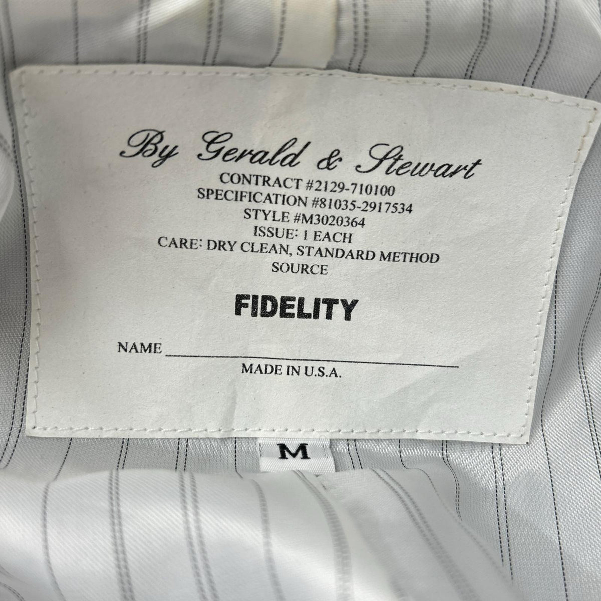 FIDELITY USA 3-Gold Button Navy Blazer Jacket Blue Size M
