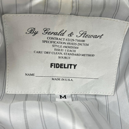 FIDELITY USA 3-Gold Button Navy Blazer Jacket Blue Size M