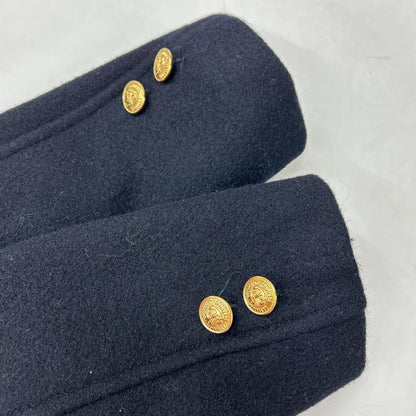 FIDELITY USA 3-Gold Button Navy Blazer Jacket Blue Size M