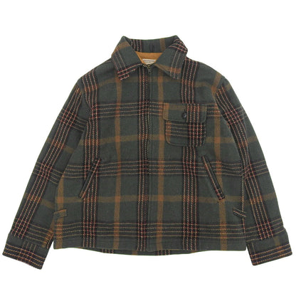 WOOLRICH 90s Vintage Plaid Jacket Green Size L