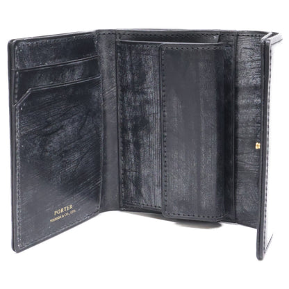 PORTER Bill Bridle Leather Trifold Wallet