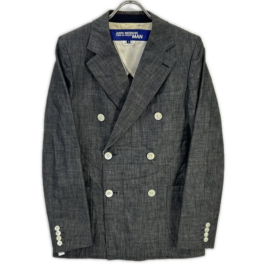 JUNYA WATANABE MAN '02 Double Breasted Gray Cotton Jacket Size S