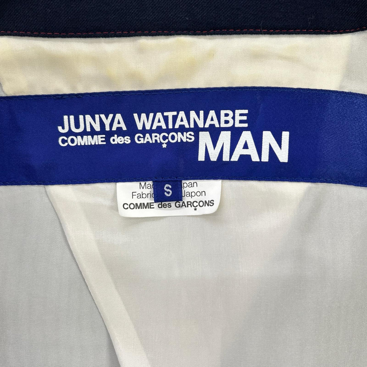 JUNYA WATANABE MAN '02 Double Breasted Gray Cotton Jacket Size S