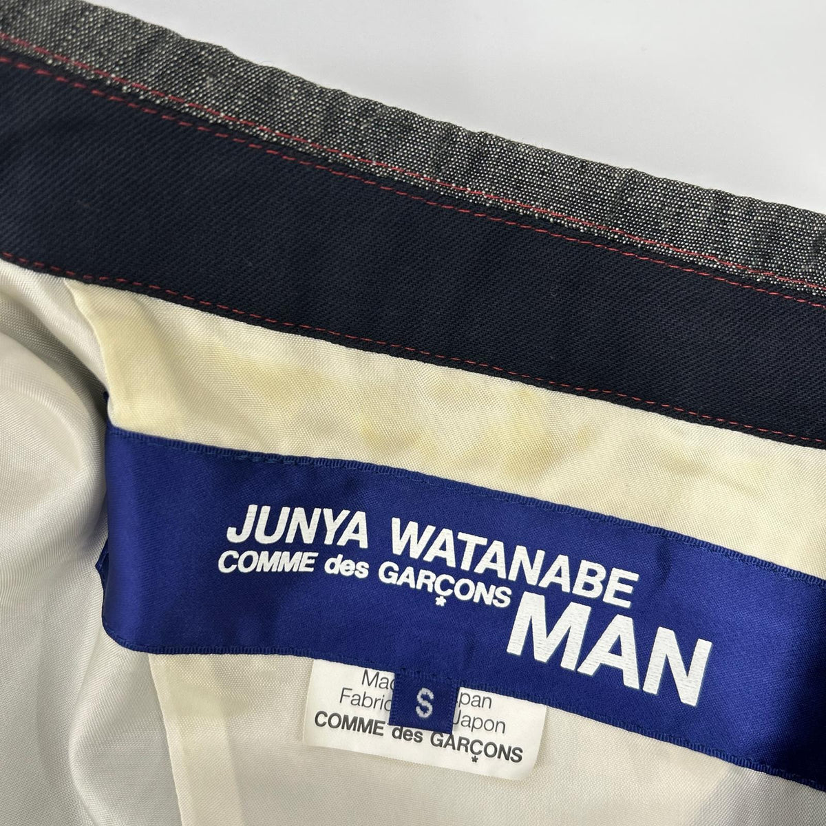 JUNYA WATANABE MAN '02 Double Breasted Gray Cotton Jacket Size S