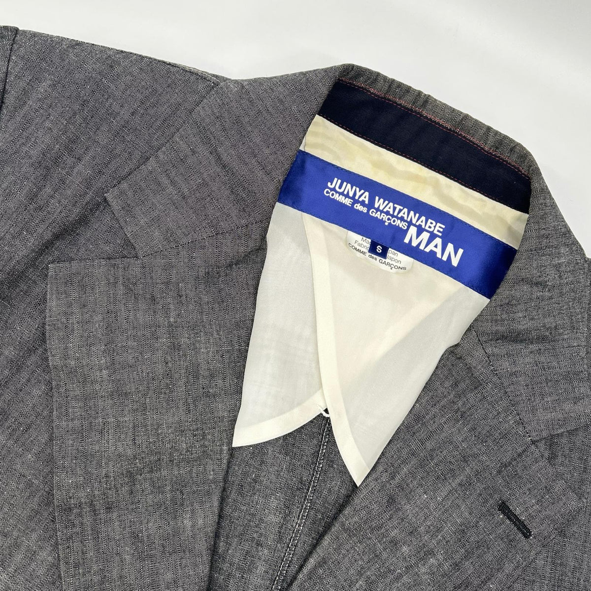 JUNYA WATANABE MAN '02 Double Breasted Gray Cotton Jacket Size S