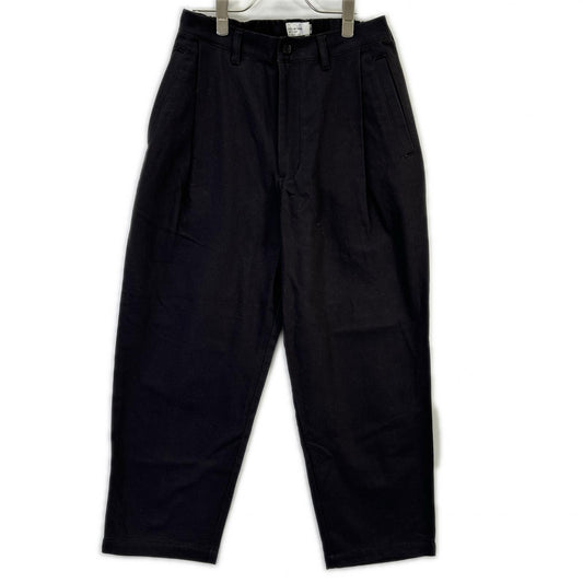 STILL BY HAND Tapered Slacks Black Cotton Size 44
