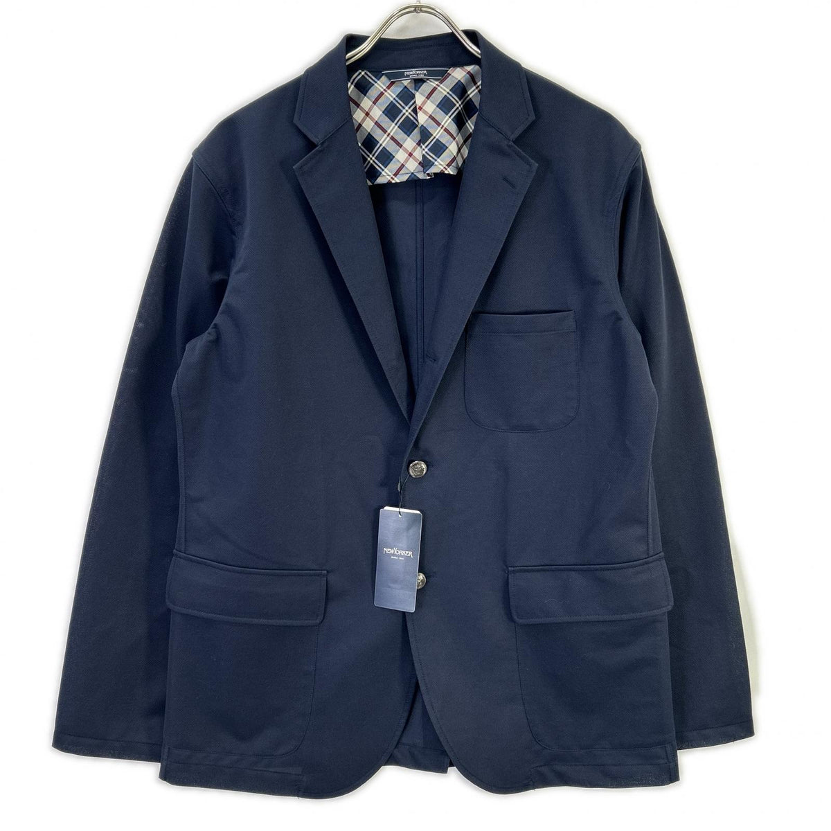 NEW YORKER Leather Camicia Blazer Jacket Navy Size L
