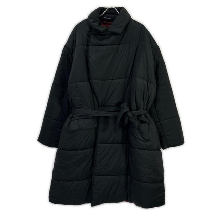 EMPORIOARMANI Belted Long Nylon Coat Black Size 50
