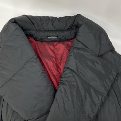 EMPORIOARMANI Belted Long Nylon Coat Black Size 50