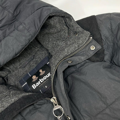 Barbour Fiber Down Nylon Coat Black Size M