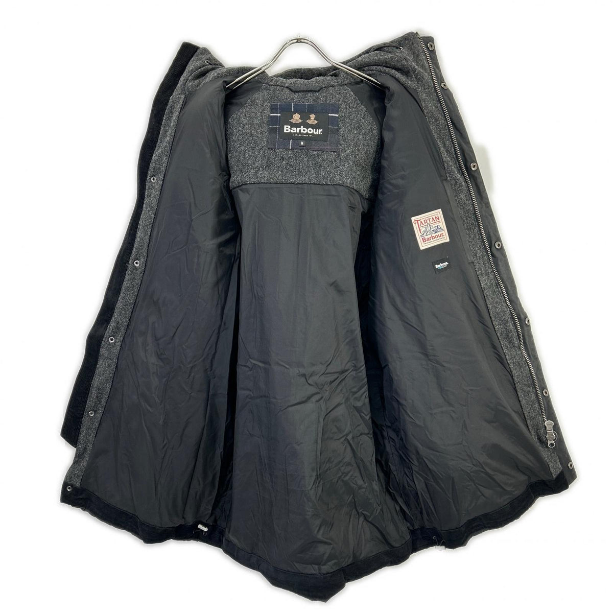 Barbour Fiber Down Nylon Coat Black Size M