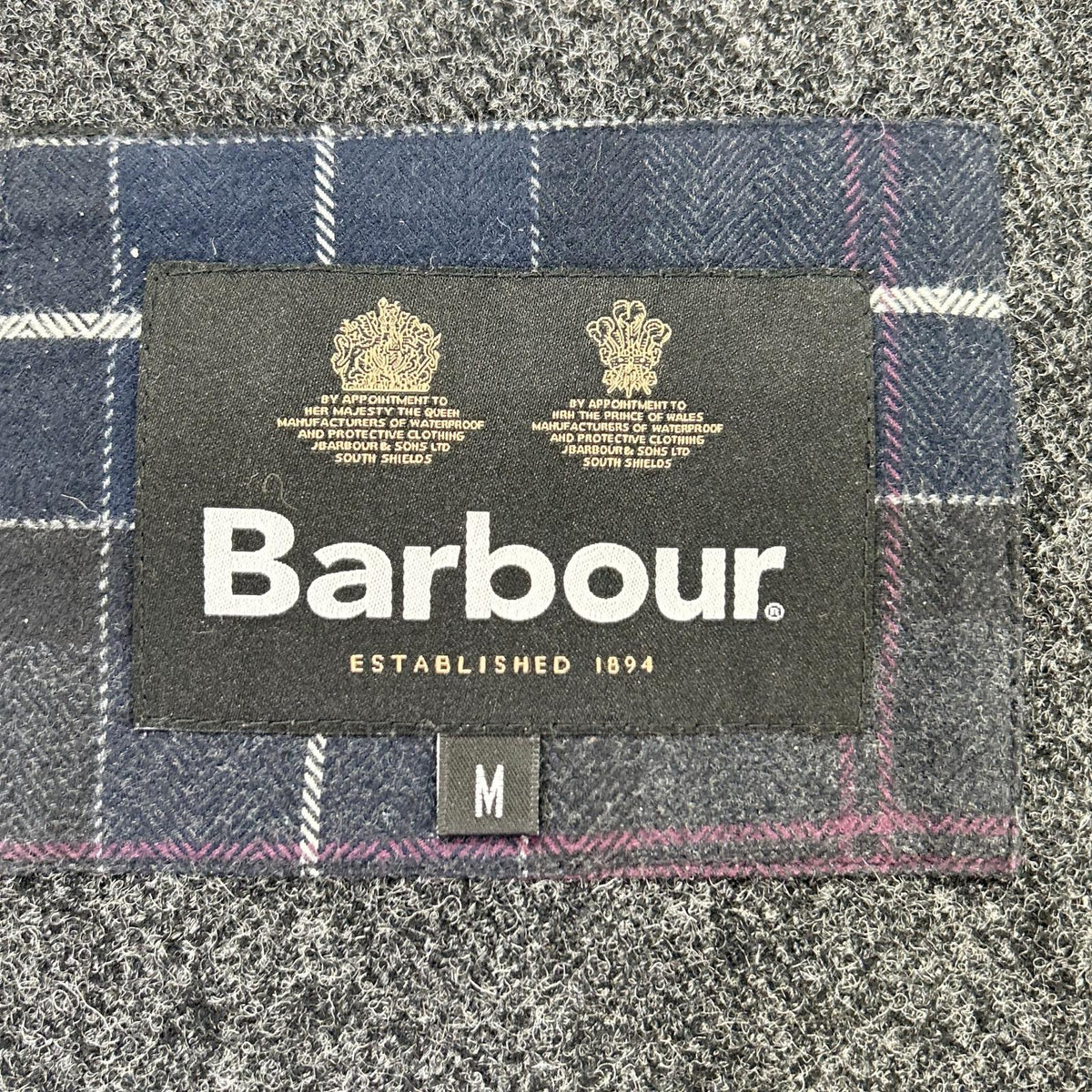 Barbour Fiber Down Nylon Coat Black Size M