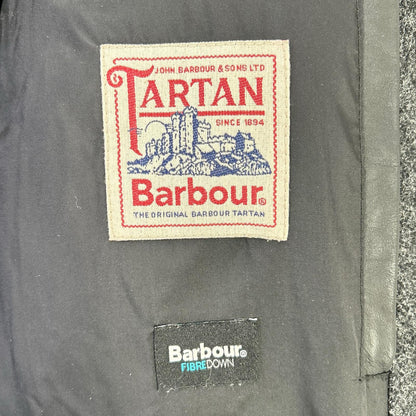 Barbour Fiber Down Nylon Coat Black Size M