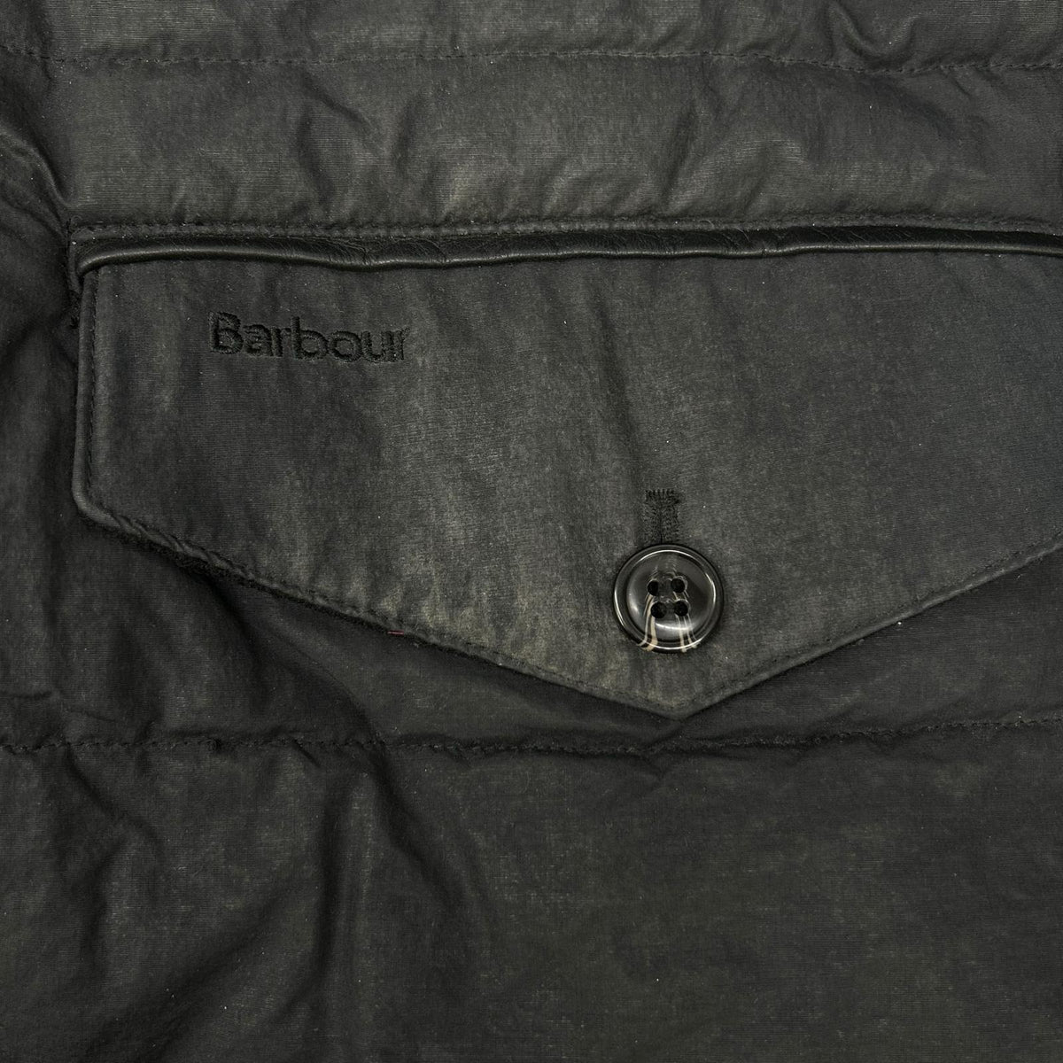 Barbour Fiber Down Nylon Coat Black Size M