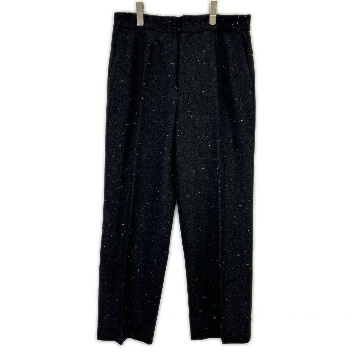 TOMORROWLAND Flannel Homespun Barrel Pants Black Size S