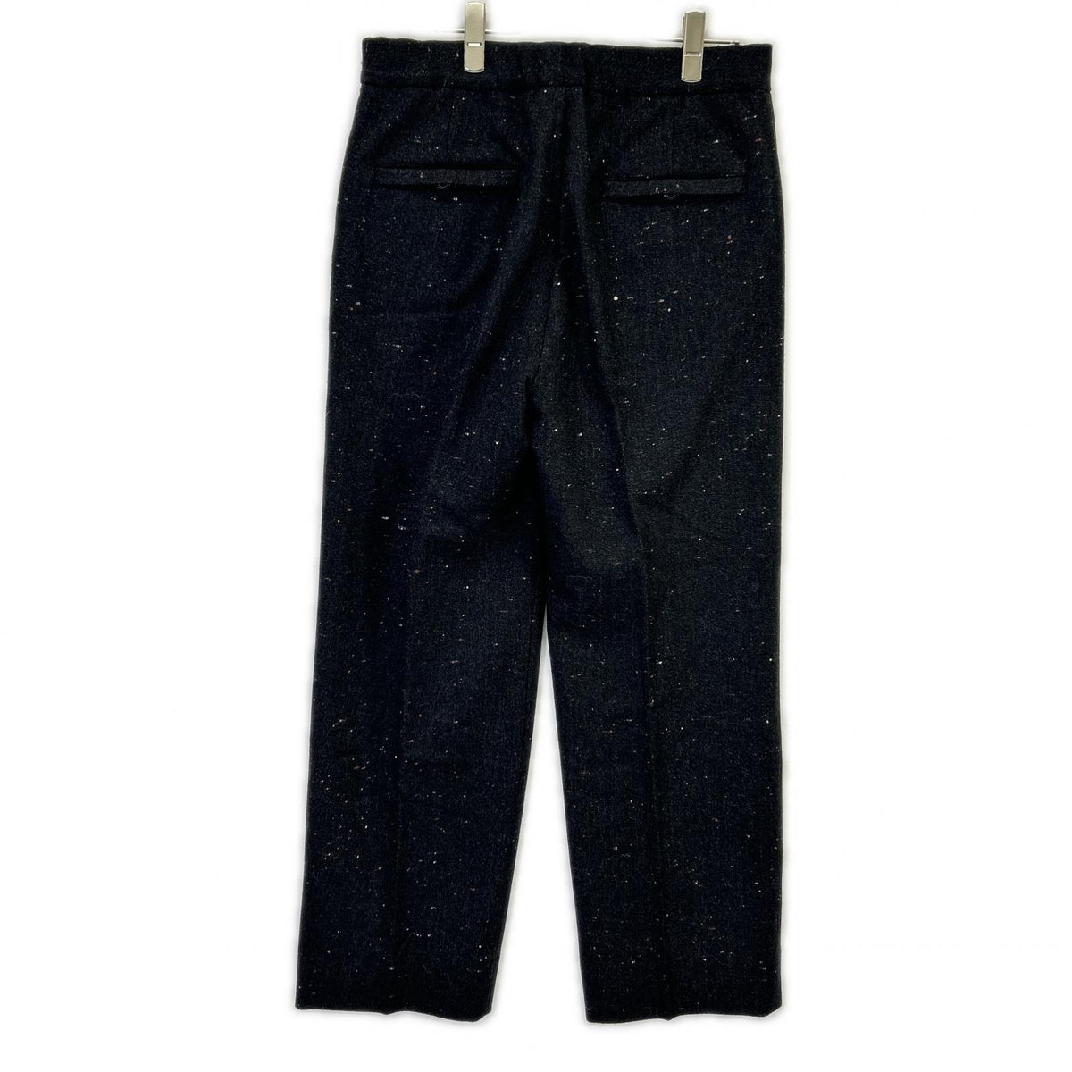 TOMORROWLAND Flannel Homespun Barrel Pants Black Size S
