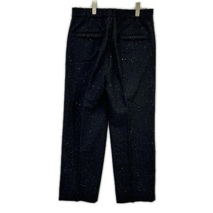 TOMORROWLAND Flannel Homespun Barrel Pants Black Size S