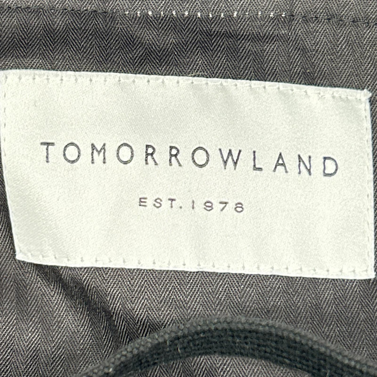 TOMORROWLAND Flannel Homespun Barrel Pants Black Size S
