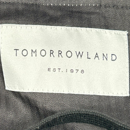 TOMORROWLAND Flannel Homespun Barrel Pants Black Size S