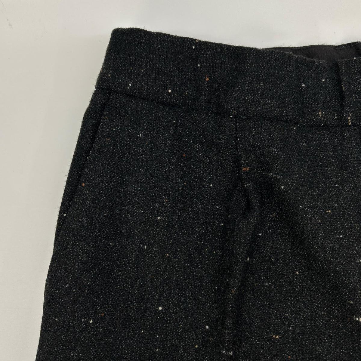 TOMORROWLAND Flannel Homespun Barrel Pants Black Size S