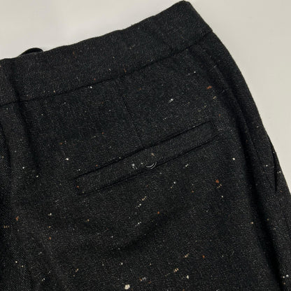 TOMORROWLAND Flannel Homespun Barrel Pants Black Size S