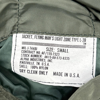 ALPHA INDUSTRIES L-2B USA Flight Jacket Khaki Size S