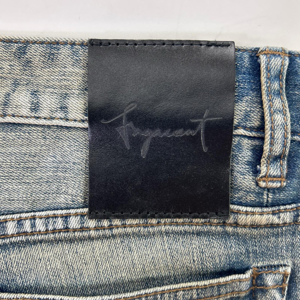FAGASSENT STEPHANE BLOW Damaged Skinny Pants Blue Size 26