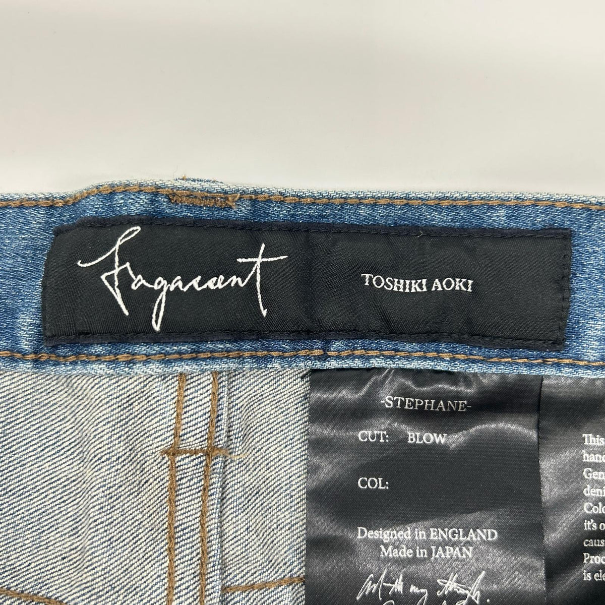 FAGASSENT STEPHANE BLOW Damaged Skinny Pants Blue Size 26