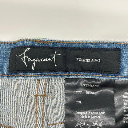 FAGASSENT STEPHANE BLOW Damaged Skinny Pants Blue Size 26