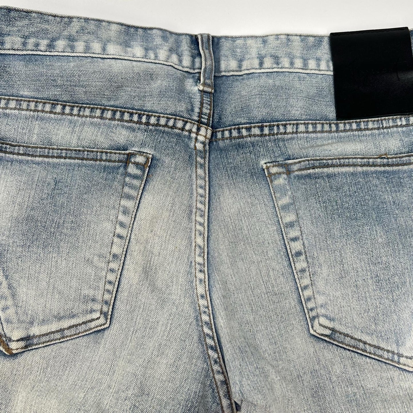 FAGASSENT AXCEL BLOW Damaged Skinny Pants Blue Size 26