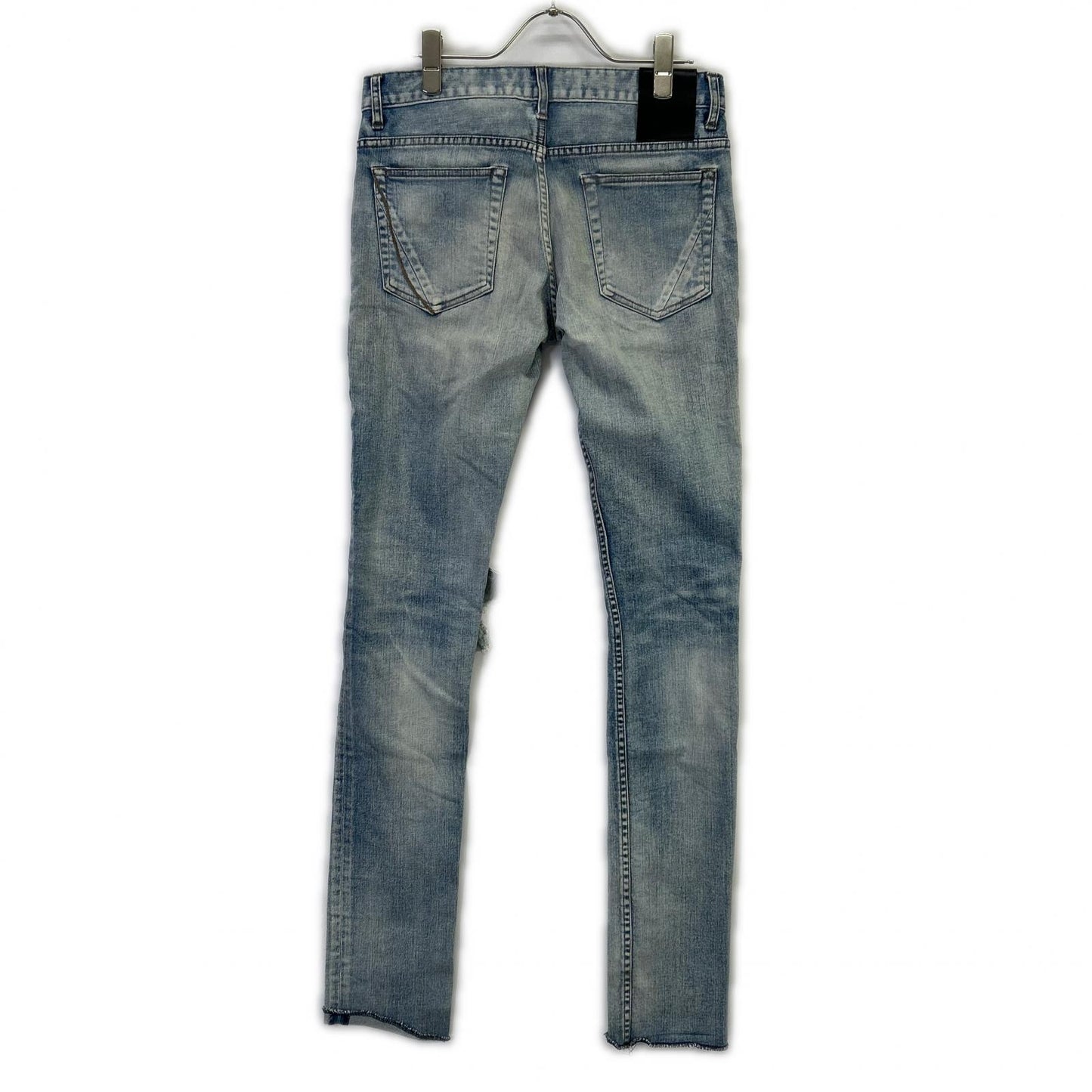 FAGASSENT AXCEL BLOW Damaged Skinny Pants Blue Size 26