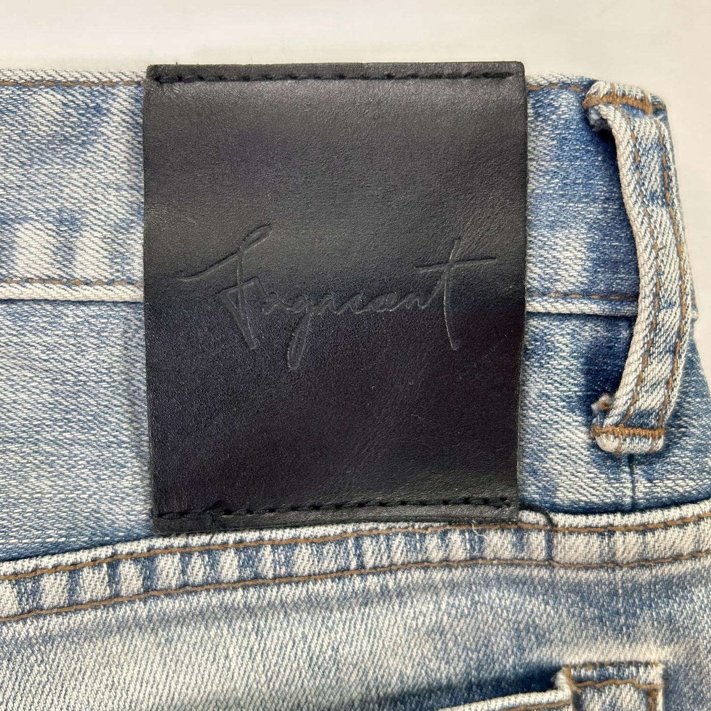 FAGASSENT AXCEL BLOW Damaged Skinny Pants Blue Size 26